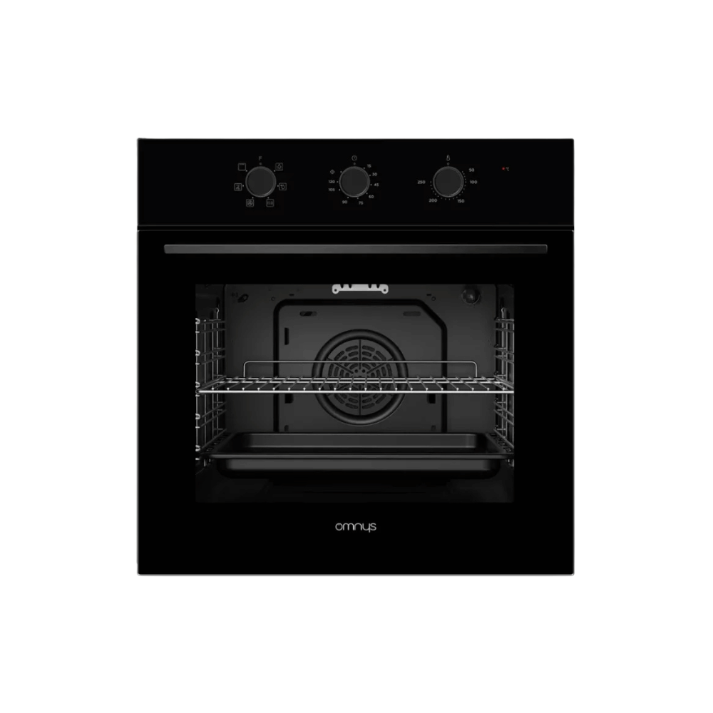 Omnys Εντοιχιζόμενος Φούρνος OV7006MRBL Μαύρο Γυαλί