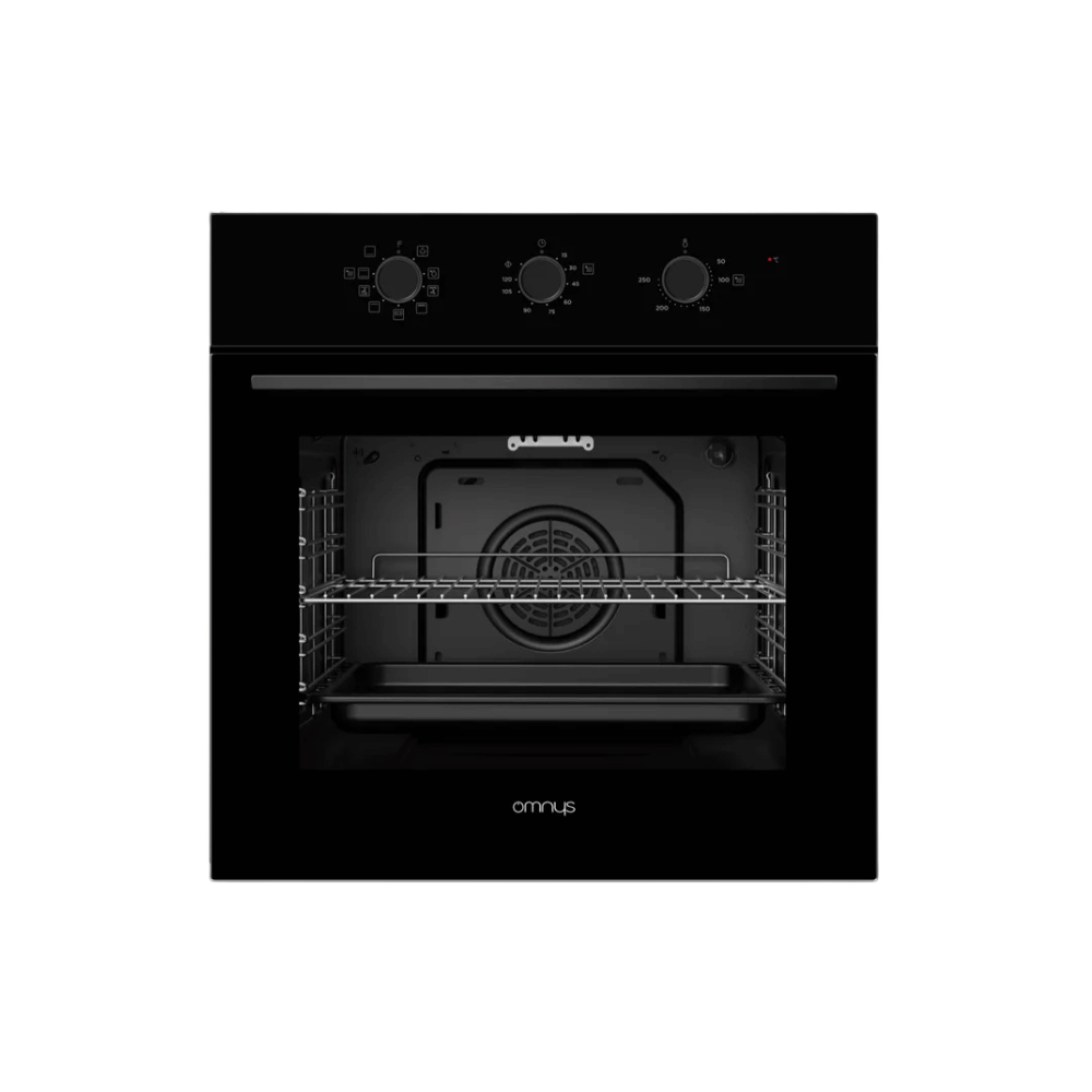 Omnys Εντοιχιζόμενος Φούρνος OV7009MRBL Μαύρο Γυαλί